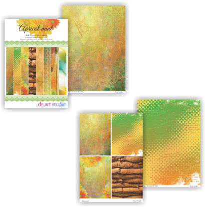 Picture of Apricot Mint A4 Fuzzy Cut Paper Pack