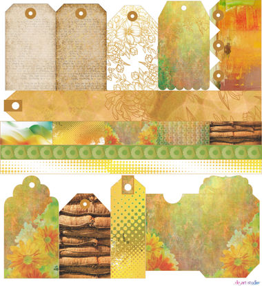 Picture of Apricot Mint Cutout Sheet