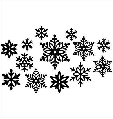 Picture of Snowflakes (Loose) Winter Chipboard