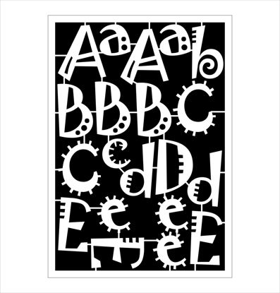 Picture of Creative Alphabet Chipboard 002