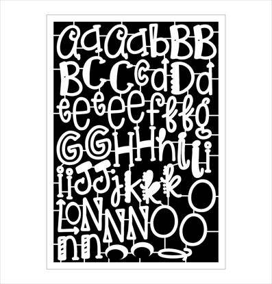 Picture of Creative Alphabet Chipboard 005