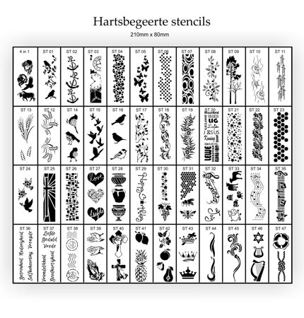Picture for category Hartsbegeerte Stencils