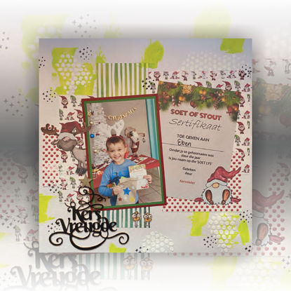 Picture of Kers Vreugde + Booklet - Scrapbooking Kit - Elanie