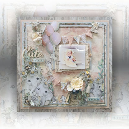Picture of Too Cute Single Page Scrapbooking Kit - Teresa Ueckermann