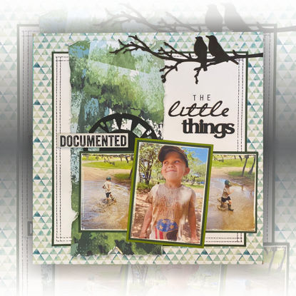 Picture of The Little Things Single Page Scrapbooking Kit - Elanie