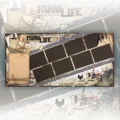 Picture of Farm Life Double Page Scrapbooking Kit - Michelle Van Wyk