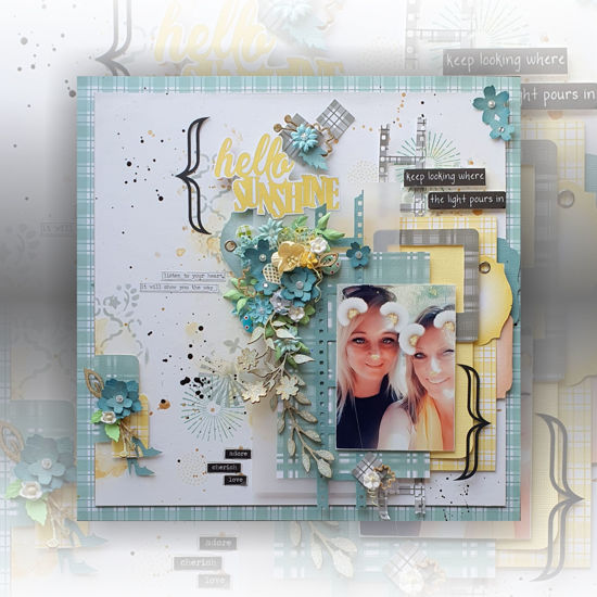 Picture of Hello Sunshine Single Page Scrapbooking Kit - Teresa