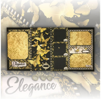 Picture of Elegance Double Page Scrapbooking Kit - Michelle Van Wyk