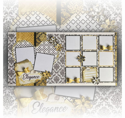 Picture of Elegance Double Page Scrapbooking Kit - Elanie Maree