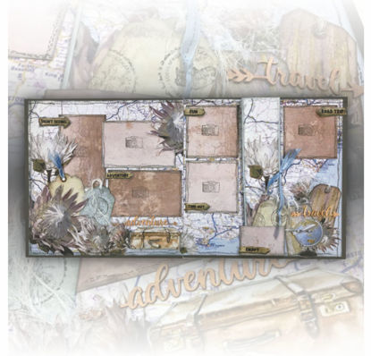 Picture of Adventure Double Page Scrapbooking Kit - Michelle Van Wyk