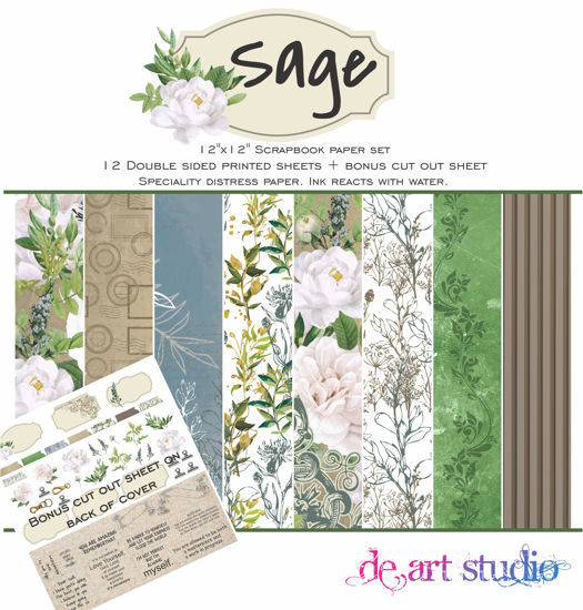 Picture of Sage 12"X12" Paper Pack