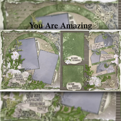 Picture of You Are Amazing Double Page Scrapbooking Kit - Michelle Van Wyk