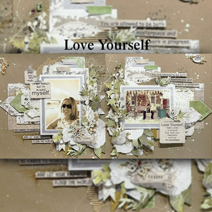 Picture of Love Yourself Double Page Scrapbooking Kit - Teresa Ueckermann