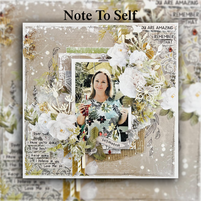 Picture of Note To Self Single Page Scrapbooking Kit - Teresa Ueckermann