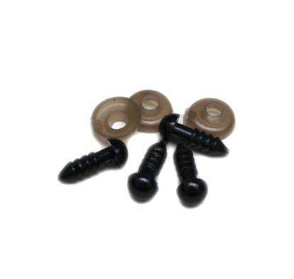 Picture of Teddy Bear Eyes - Black - 6mm