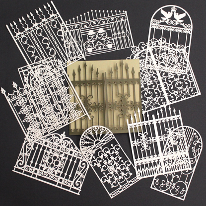 Picture of Lace - Elegant Doors & Windows Paper Cut Outs