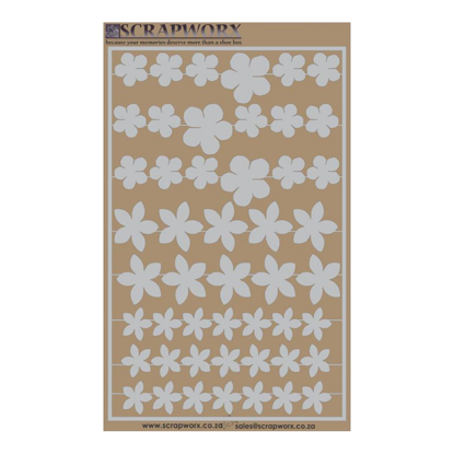 Picture of SWGB031 - Greyboard CutOuts - Fabulous Florals - Flower Power