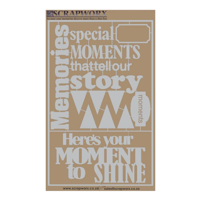 Picture of SWGB033 - Greyboard CutOuts - Fabulous Florals - Your Moment