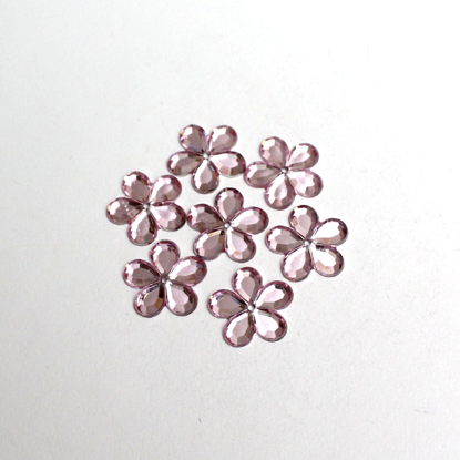 Picture of 204526-01 - Rhinestone Flower - Pink