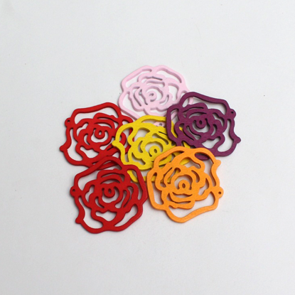 Picture of 203449-01 - Wooden Flower  Cutout - Large -  Assorted Colors