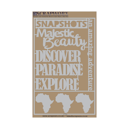 Picture of SWGB034 - Greyboard CutOuts - The Heart of Africa - Snapshots