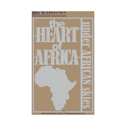Picture of SWGB035 - Greyboard CutOuts - The Heart of Africa - The Heart of Africa