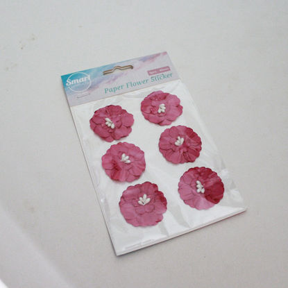Picture of 20427-2 - Paper Flower Sticker Set 2 - Pink