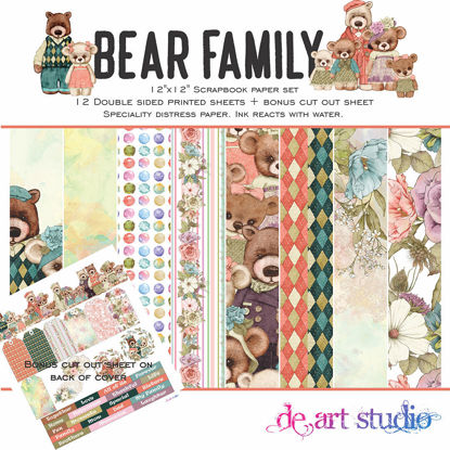 Picture of Bear Family 12"X12" Paper Pack