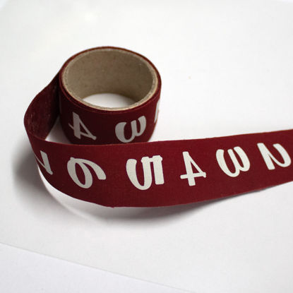 Picture of Fabric Washi Tape - Red Numbers