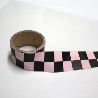 Picture of Fabric Washi Tape - Pink Checkers