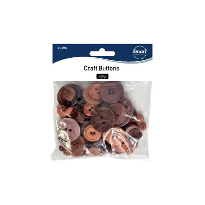 Picture of Craft Buttons - Brown
