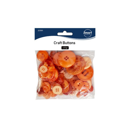 Picture of Craft Buttons - Orange