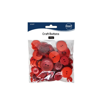 Picture of Craft Buttons - Red