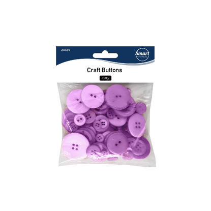 Picture of Craft Buttons - Violet