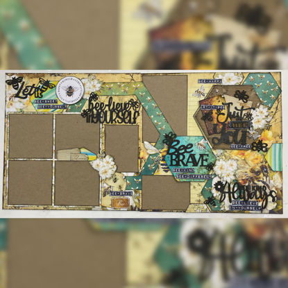 Picture of Busy Bees Double Page Scrapbooking Kit - Michelle Van Wyk