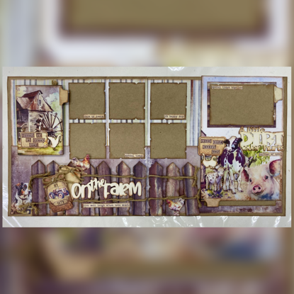 Picture of On the Farm Double Page Scrapbooking Kit - Michelle van Wyk