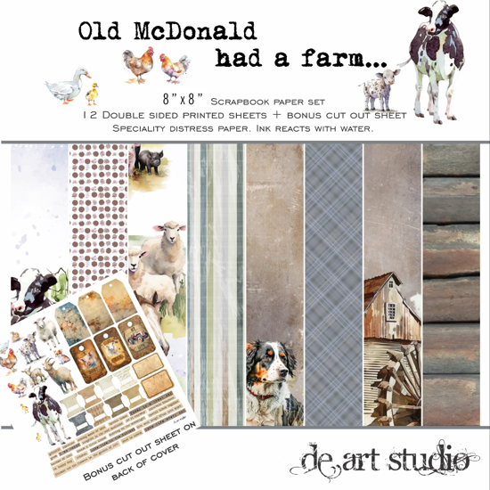 Picture of Old McDonald had a farm 8"X8" Paper Pack