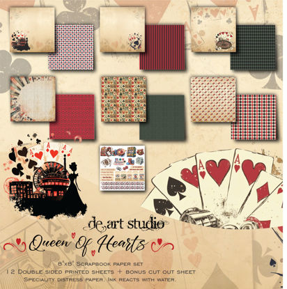 Picture of Queen Of Hearts  8"X8" Paper Pack