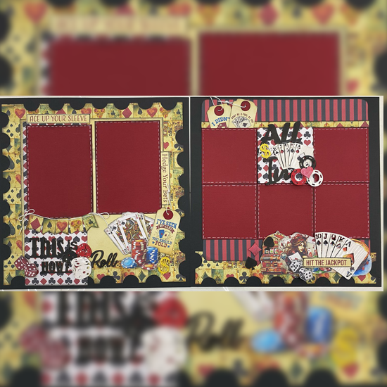 Picture of Queen of Hearts Double Page Scrapbooking Kit - Michelle Van Wyk