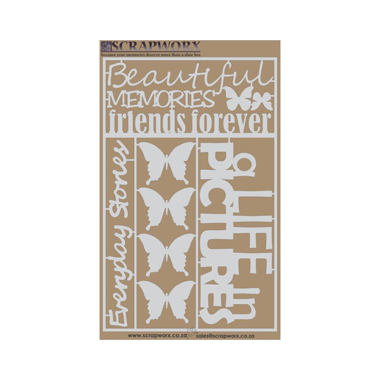 Picture of Scrapworx Laser Cutouts - Greyboard - Petals of Friendship