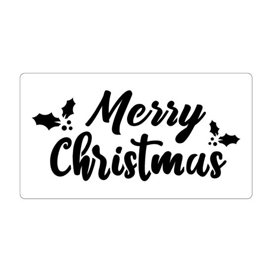 Picture of Merry Christmas Stencil - 21x11cm