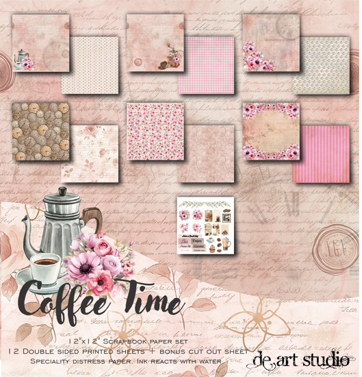Picture of Coffee Time 12"x12" Paper Pack
