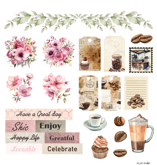 Picture of Coffee Time Cutout Sheet