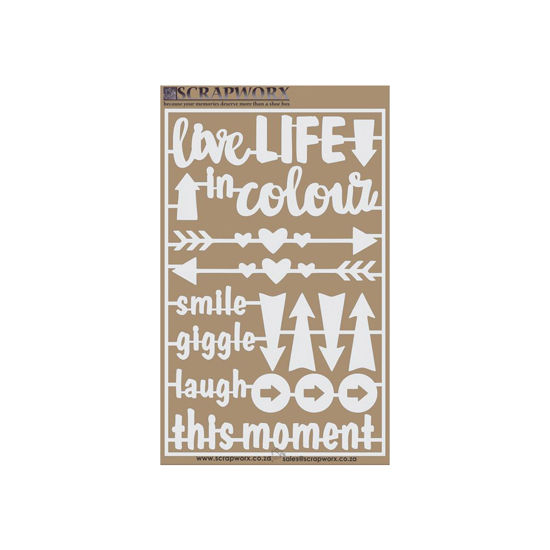 Picture of Live Life in Colour - Reimagined - Live Life Chipboard