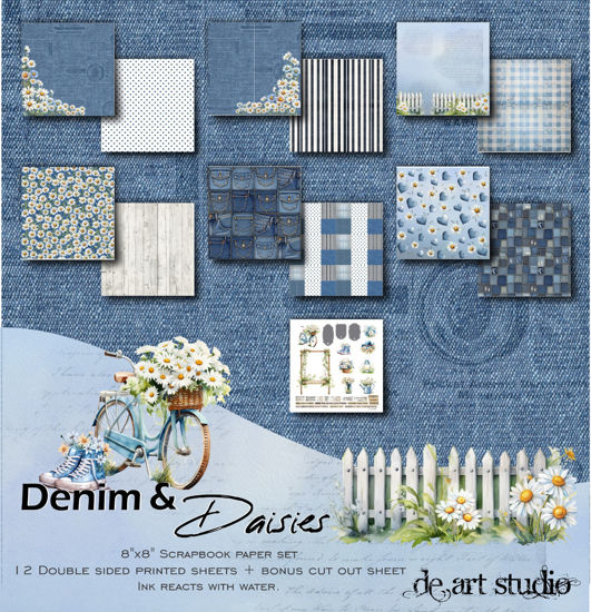 Picture of Denim & Daisies 8"X8" Paper Pack